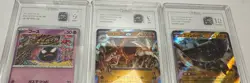Pokemon Japanese Graded Card Lot Tag 10 Ting-Lu EX+Gastly&Golem EX Mint 9 - Image 2