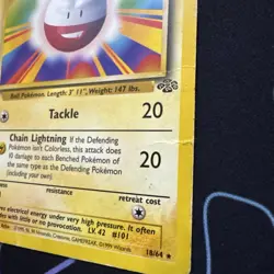 Pokemon TCG Electrode 18/64 Jungle 1st Edition Non-Holo Rare Card - Image 2