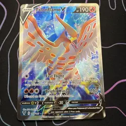 Pokemon TCG Talonflame v Full Art Holo Card 168/185 SWSH04: Vivid Voltage - Image 1