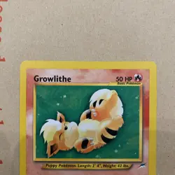 Pokemon TCG Growlithe & Slugma Neo Destiny Card 68/105 82/105Unlimited Common NM - Image 2
