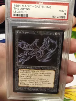Mtg The Abyss Legends PSA 9 MINT - Image 1