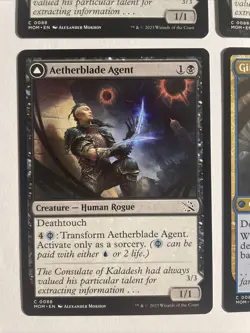 4x Mtg March Of The Machine Aetherblade Agent NM/M Magic The Gathering - Image 2