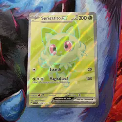 Pokemon Sprigatito ex 251/217 ASC Full Art Holo Rare Grass Basic Card 💎 - Image 1