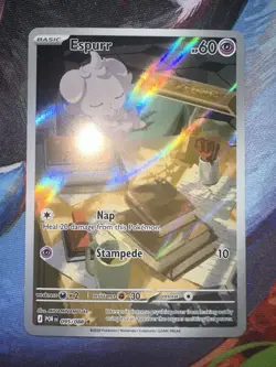 Espurr Illustration Rare 095/088 Pokemon Me03: Perfect Order Holo -NM Pack Fresh - Image 1