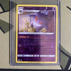 Pokemon TCG Gengar 066/196 SWSH11: Lost Origin Reverse Holofoil Rare Near Mint - Image 3