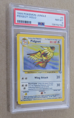 1999 Pokemon Jungle Pidgeot Holo Card #8 PSA 8 - Image 1