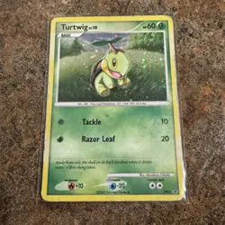 2007 POKEMON TCG TURTWIG DP01 DIAMOND & PEARL PROMO HOLO LP - Image 1