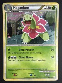 Pokemon MEGANIUM 26/123 (Cosmos Holo) HeartGold SoulSilver Deck Exclusive LP/NM - Image 1