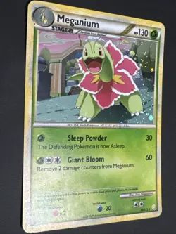Pokemon MEGANIUM 26/123 (Cosmos Holo) HeartGold SoulSilver Deck Exclusive LP/NM - Image 4