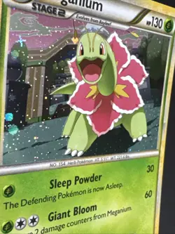Pokemon MEGANIUM 26/123 (Cosmos Holo) HeartGold SoulSilver Deck Exclusive LP/NM - Image 5