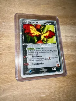 2004 Moltres ex - POKEMON EX TEAM ROCKET RETURNS #100 ROCKET'S MOLTRES EX-HOLO - Image 1