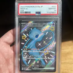 PSA 10 Shiny Mew ex SSR 327/190 SV4a Shiny Treasure ex - Pokemon Japanese 2023 - Image 2