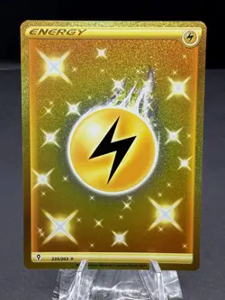 Lightning Energy 235/203 (Secret Gold) Evolving Skies Pokemon TCG (Small Chip) - Image 1