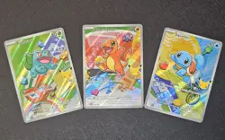 POKEMON 30TH ANNIVERSARY CLASSIC TRIO BULBASAUR CHARMANDER SQUIRTLE PROMO SET - Image 1