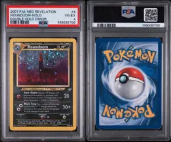 Pokemon TCG Houndoom DOUBLE HOLO ERROR 🔥 Neo Revelation Holo Rare 8/64 PSA 4 - Image 3
