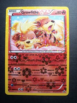Pokemon Growlithe RC4/RC25 Legendary Treasures Radiant Collection Holo NEAR MINT - Image 1