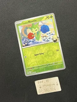 Pokemon Destined Rivals - Cynthia’s Roselia - 007/182 - Reverse Holo - M/NM - Image 3