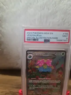 Pokemon TCG Venusaur EX Scarlet & Violet 151 Card Sir 198/165 PSA 9 English UK📈 - Image 2