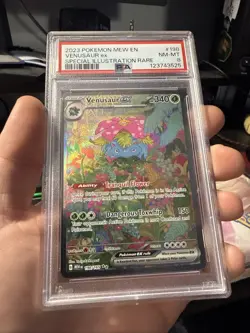 Pokemon TCG Venusaur EX 198/165 Scarlet & Violet 151 Sir Secret Rare Psa 8 - Image 2