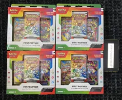 Pokemon TCG First Partner Illustration Collection Series 1 New Sealed lot of 4 - Image 1