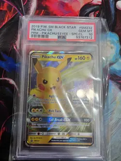 PSA 10 Pokemon Pikachu GX Black Star Promo SM232 - Image 1
