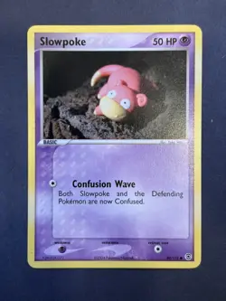 Pokemon TCG Slowpoke #80/112 FireRed & LeafGreen Set 2004 Non Holo Common LP - Image 1
