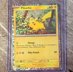 Pokemon Pikachu McDonald's 2024 002/015 Basic Holo Promo 60 HP Card - Image 1