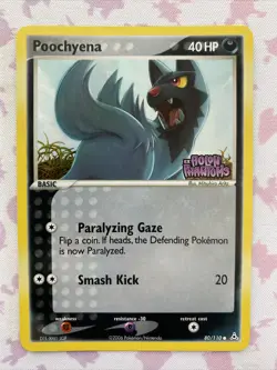 Pokemon TCG Poochyena 80/110 Reverse Holo ex Holon Phantoms Set - Image 1