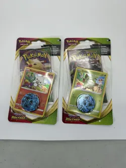 Pokemon TCG Vivid Voltage Checklane Blister Pack Set of 2 Scorbunny & Grookey - Image 1
