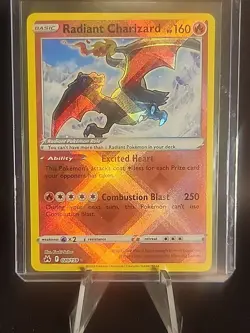2023 POKEMON SWORD AND SHIELD CROWN ZENITH 020 RADIANT CHARIZARD - Image 1