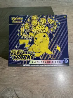 Pokemon TCG Scarlet & Violet Surging Sparks ETB Elite Trainer Box Sealed - Image 1