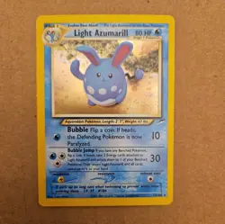 Pokemon Light Azumarill 13/105 – Neo Destiny – Holo Rare – light play - Image 1