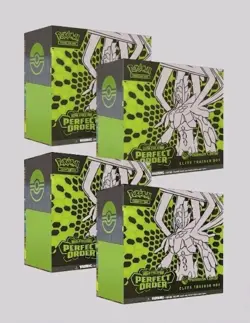 4 x Pokemon Center Perfect Order Elite Trainer Box ETB NEW SEALED - Image 1