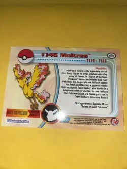 Topps 2000 Pokemon Series 3 Moltres #146 TV Animation Edition - Image 2