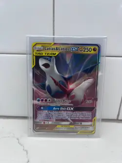 Latias Latios GX 2019 Pokemon Sun Moon Team Up NM 113/181 - Image 1