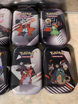 Pokemon TCG: Black Bolt & White Flare Mini Tins X8 -Full Art Set In Hand SEALED - Image 2