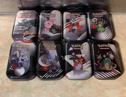 Pokemon TCG: Black Bolt & White Flare Mini Tins X8 -Full Art Set In Hand SEALED - Image 4