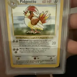 1999 Pokemon Game Pidgeotto Shadowless PSA 9 Mint #22 - Image 3