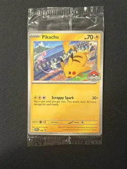 Pokemon Pikachu SVP 190 Scarlet & Violet Promo World Championship 2024 Sealed - Image 1