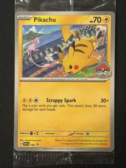 Pokemon Pikachu SVP 190 Scarlet & Violet Promo World Championship 2024 Sealed - Image 2