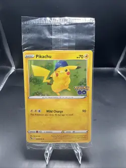 Pokemon Pikachu 028/078 English Pokemon GO Holo Sealed Promo Stamped - Image 2