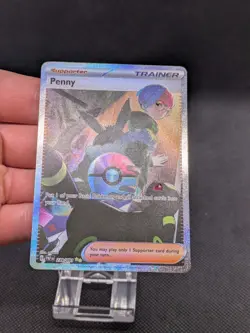 Penny 239/091 Paldean Fates Special Illustration Rare Pokemon Holo NM - Image 3
