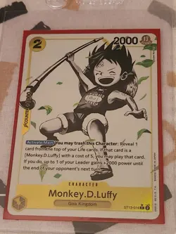 ST13-014 Monkey.D.Luffy C Alt Art One Piece TCG English Card MINT - Image 1