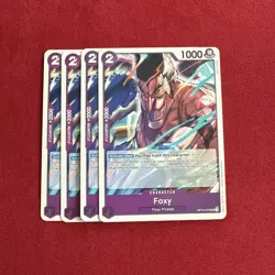 4X One Piece Card Game Foxy OP10-075 Uncommon English NM - Image 1