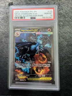 Pokemon 2025 Mega Charizard X ex 125/094 SIR Phantasmal Flames GEM MINT PSA 10 - Image 1