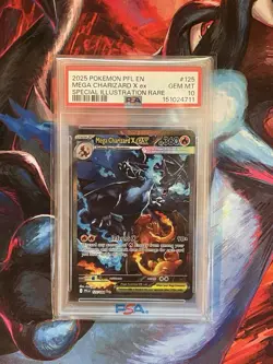 Pokemon 2025 Mega Charizard X ex 125/094 SIR Phantasmal Flames GEM MINT PSA 10 - Image 1