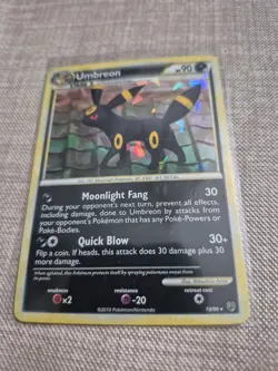 Pokemon Umbreon Holo Rare Undaunted Card #10/90 Stage 1 HP90 English 2010 - Image 1