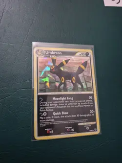 Pokemon Umbreon Holo Rare Undaunted Card #10/90 Stage 1 HP90 English 2010 - Image 2