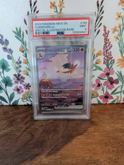 PSA 9 Charizard ex 199/165 SIR Pokemon Card Sv: Scarlet & Violet 151 Holo MINT - Image 1