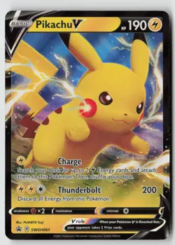 Pikachu V - SWSH061 - SWSH: Sword & Shield Promo Cards Holo - PTCG - Image 1